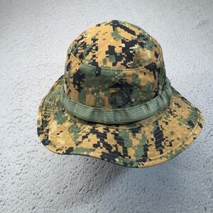 USMC Boonie Hat Mens Medium Green Marpat Digital Camo Sun Bucket Military Cap
